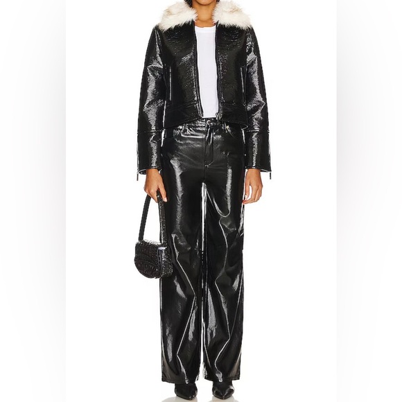 Blank NYC Revolve Woman’s Faux Leather Hi Shine Pants Size 28 NWT Retail $128 - Picture 3 of 7